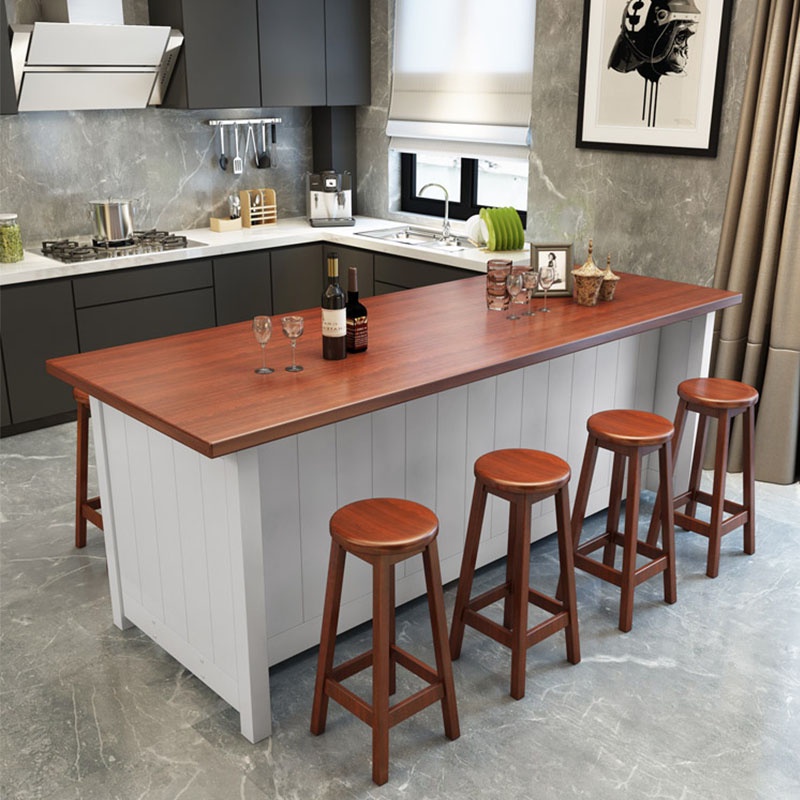 Solid wood open kitchen island cabinet in the island porch table home ...