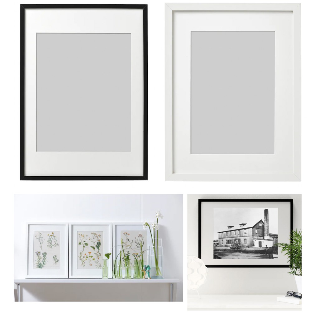 READY STOCK FAST DELIVERY] IKEAA RIBBA Photo Frame Black / White 50x70 cm