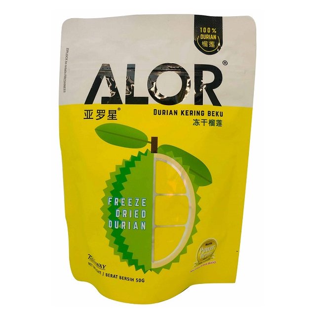 Alor Freeze Dried Durian 50g | Shopee Malaysia