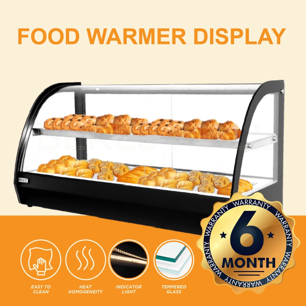 Food Warmer Display Pemanas Makanan Warmer Showcase Commercial Food