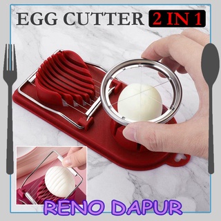 Egg Cutter Stainless Steel boiled Egg Slicer Sectioner Cutter Mold  Flower-Shape