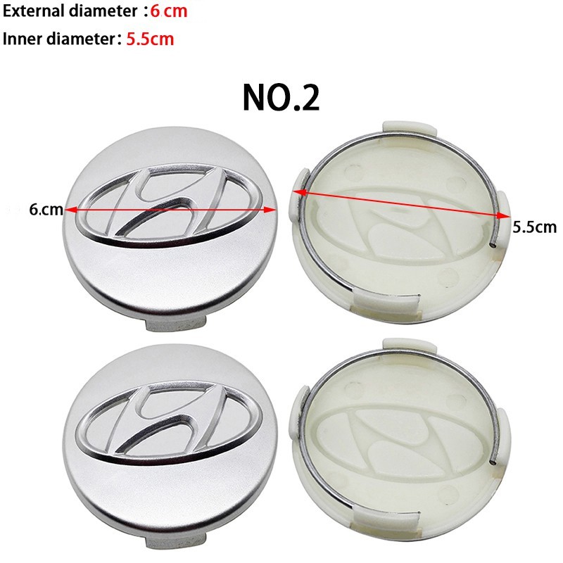 4pcs Car Wheel Center Hub Caps Cover Auto Emblem Badge Wheel Rim Hub