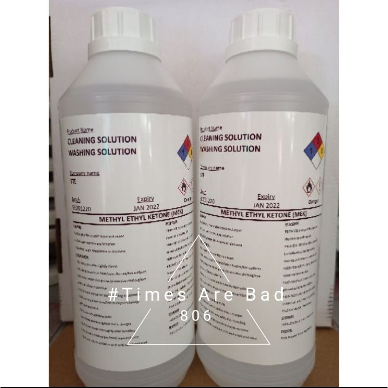 Cleaning Solution Washing Solution Printer Head Cleaner Mek Mek Methyl