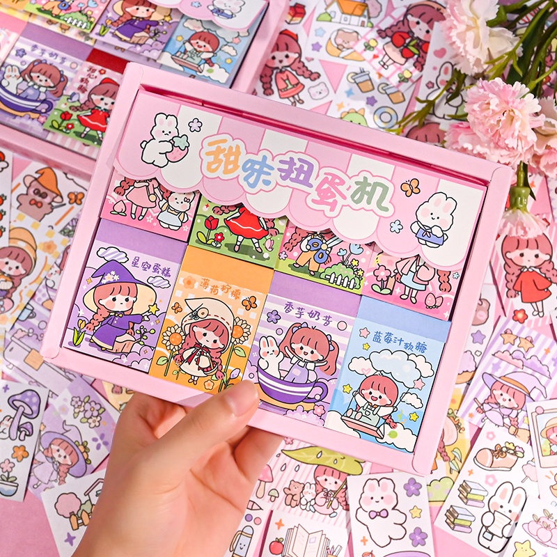 [New Products Ready Stock] Sticker Gift Box 400 Sheets Non-Repetitive ...