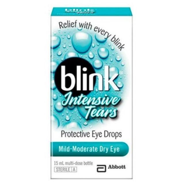 BLINK INTENSIVE TEARS EYE DROPS 15ML (BLUE) EXP07/2025 Shopee Malaysia