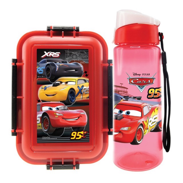 Disney Cars Lunch Box & Bottle Gift Set Shopee Malaysia