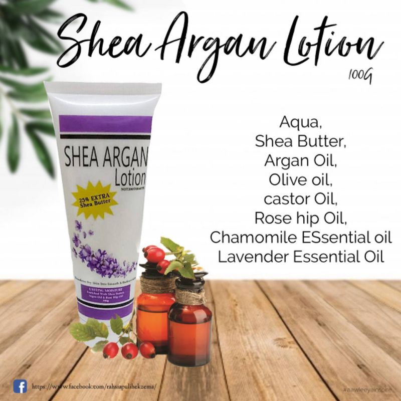 SHEA BUTTER ARGAN OIL EKZEMA DAN PSORIASIS Shopee Malaysia