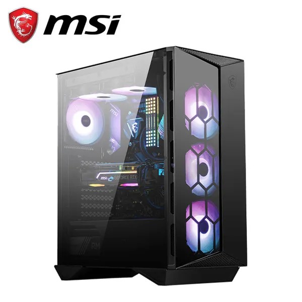 MSI MPG Gungnir 110R RGB Mid Tower ATX Gaming CPU Desktop Casing with ...