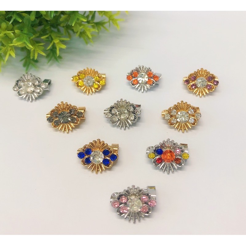 Kerongsang Pin Tudung Baby Brooch Batu Korea 10pcs 