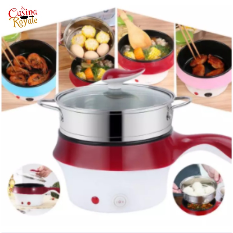 Korean Electric NonStick Cooker Steamer Rice Cooker Frying Pan Cooking