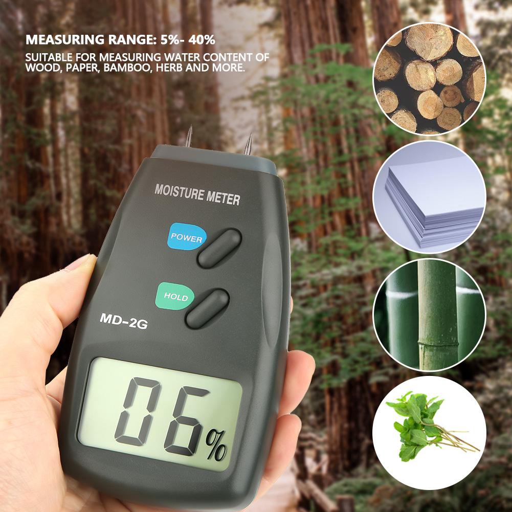 High Quality MD-2G LCD Digital 2 Pin Wood Moisture Meter Detector