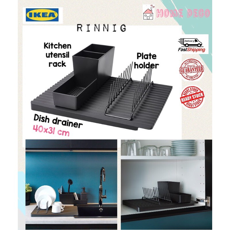 (READY STOCK) RINNIG Dish drainer /Kitchen utensil rack/ Plate holder