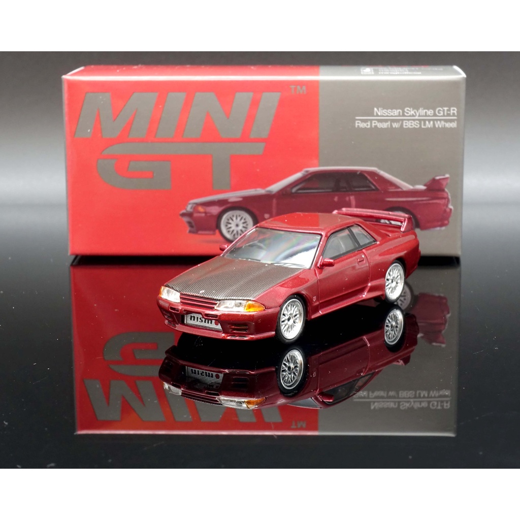 [MASH] Mini GT 1/64 Nissan GT-R R R32 Red BBS LM Right Driving 295 ...