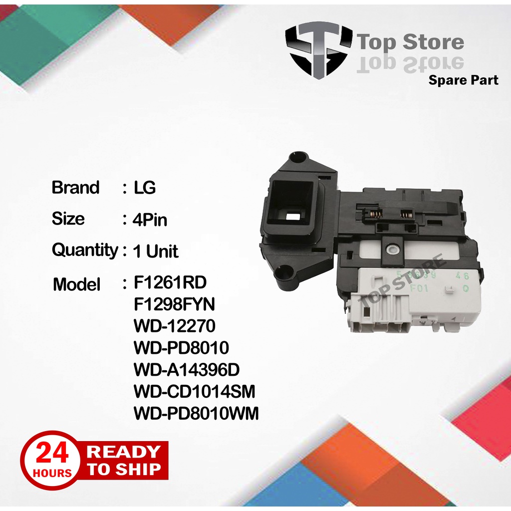 LG Washing Machine Lid Lock F1261RD F1298FYN WD12270 WDPD8010 WD