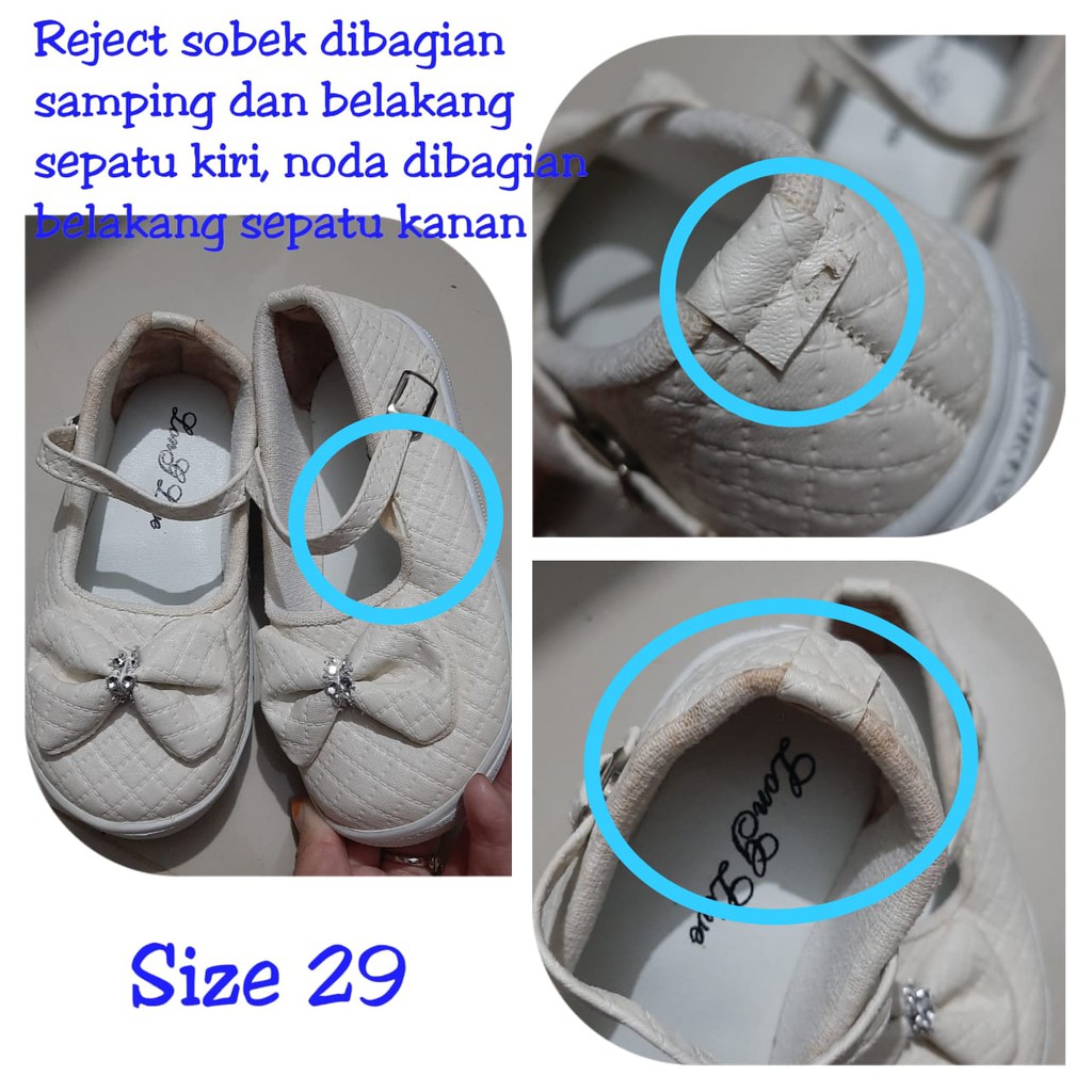 Girls Shoes Ribbon Ages 15 Years REJECT Condition Worth To Use [REJECT