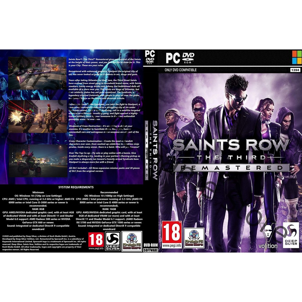 PC Saints Row The Third Remastered Shopee Malaysia