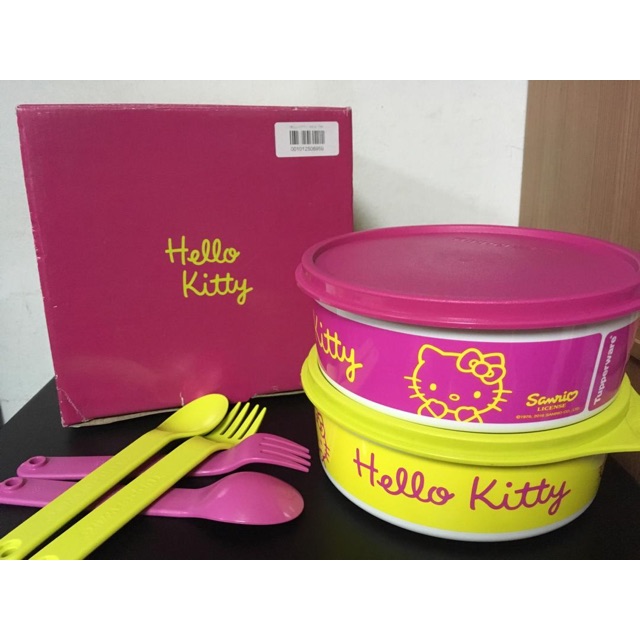 Tupperware, Kitchen, Tupperware Kids Hello Kitty Set Of 7