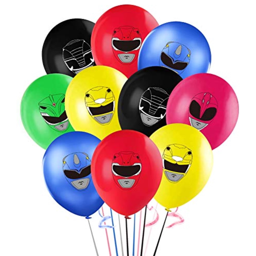 [READY STOCK] Power Rangers Superhero Birthday Party Decoration Latex ...