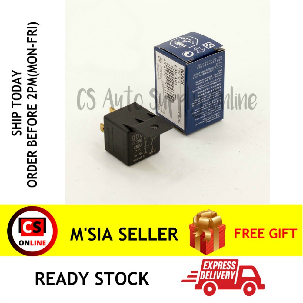 CS Bosch Relay 12V Original Portugal 5 Pin 30A Universal 100 Genuine for car use Riley Shopee
