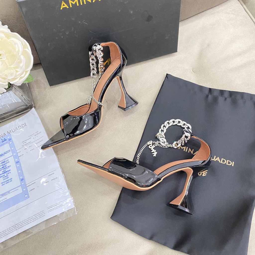 Amina muaddi best sale cinderella shoes