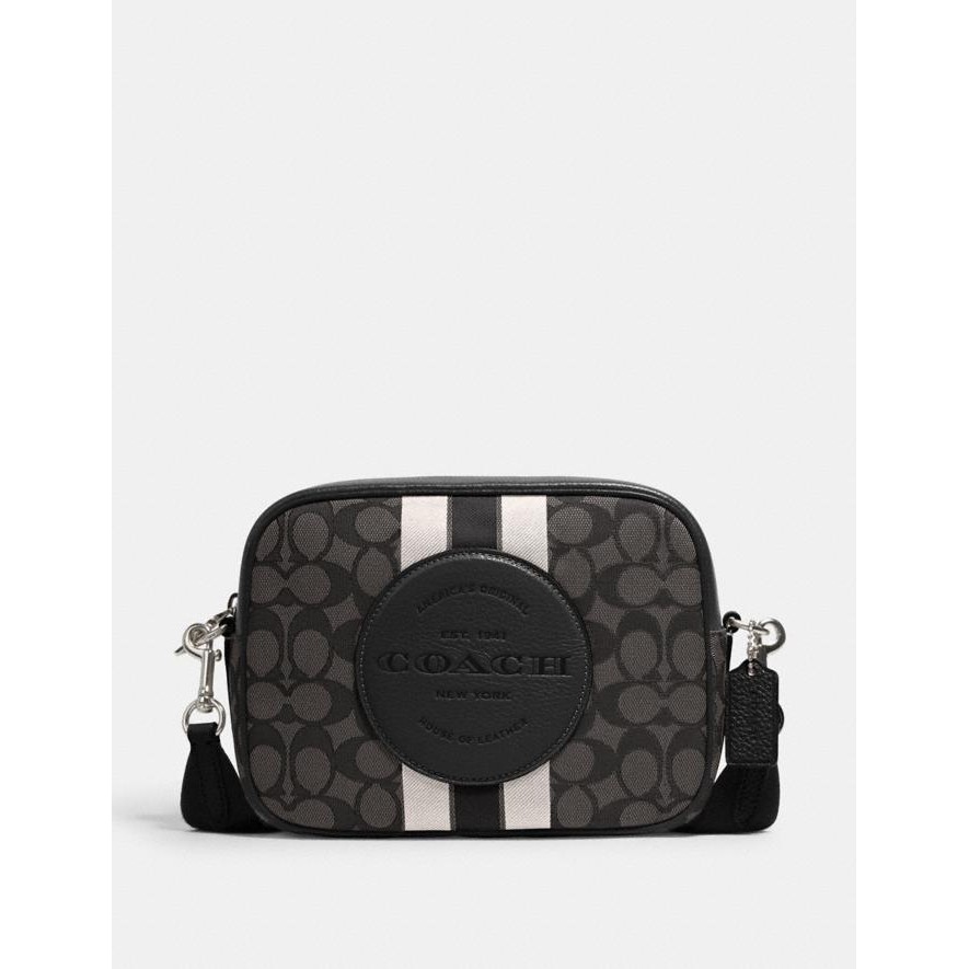 Coach Dempsey Camera Bag In Signature Jacquard With Stripe And Coach