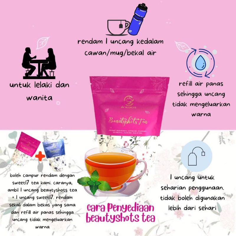 Beautyshots Tea Advance Formula by Dblanche | Shopee Malaysia