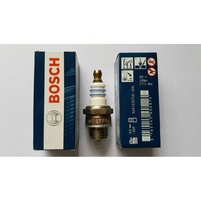Bosch Spark Plug Mesin Rumput WS7F For 2 Stroke Brush Cutter / Knapsack