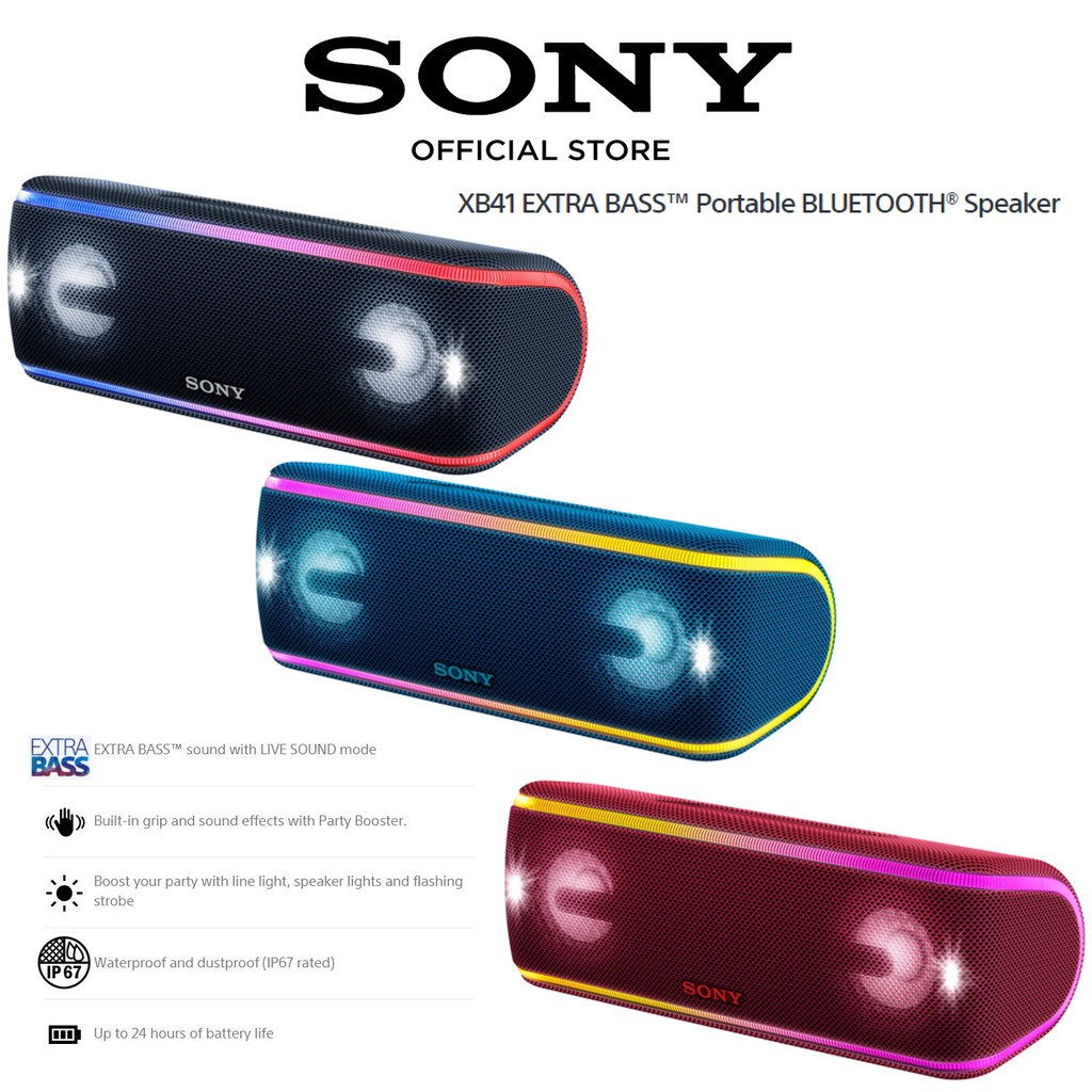 Sony portable speaker srs hot sale xb41