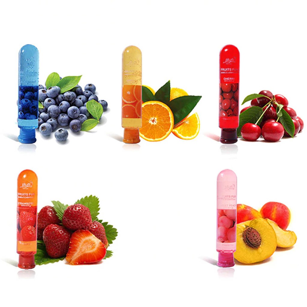 80ml Edible Fruits Fun Flavor Water Based Lubricant Sex Lube Gel Pelincir Seks Rasa Buah Boleh 4260