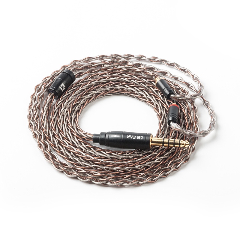 KBEAR Rhyme 8Core UPOCC Hybrid Copper-Silver Earphone Cable 2PIN/MMCX ...