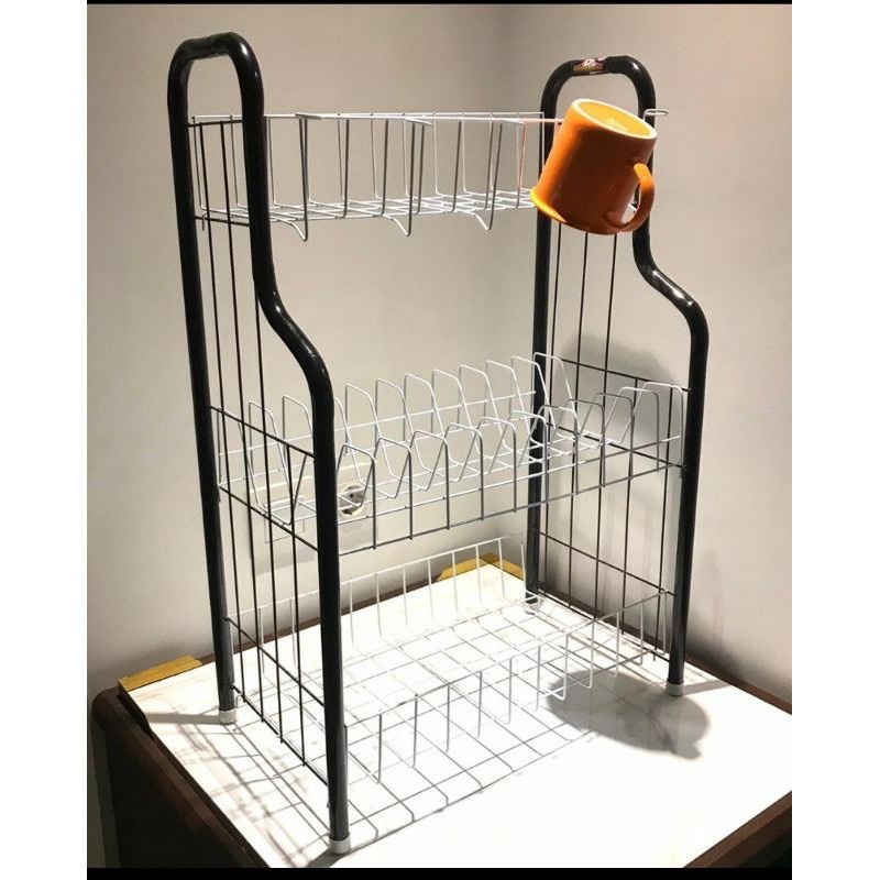 PERALATAN 3 Tier Dish Rack RPL Kitchen Rack - 3 Tier Dish Rack - 3 Tier ...