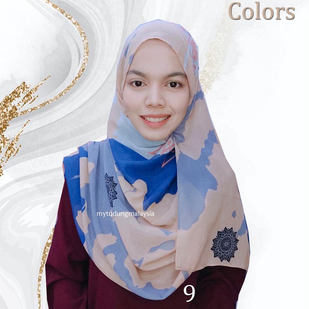 💓 NaNa 💓 Tudung Shawl Cotton Corak Batik My Tudung Malaysia 💓 | Shopee ...