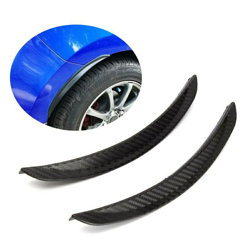 2pcs Universal 24.5cm Car Carbon Fiber Fender Flares Mud Flaps Splash ...