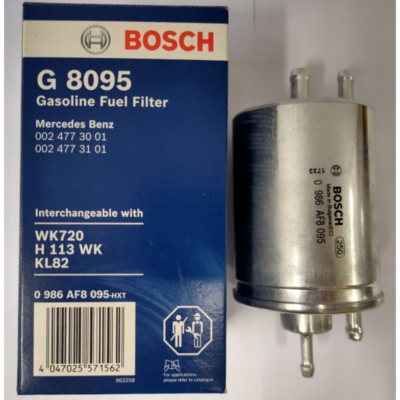 Mercedes Fuel Filter Bosch W210 E240 W202 C230 C240 112 V6 Engine 0986
