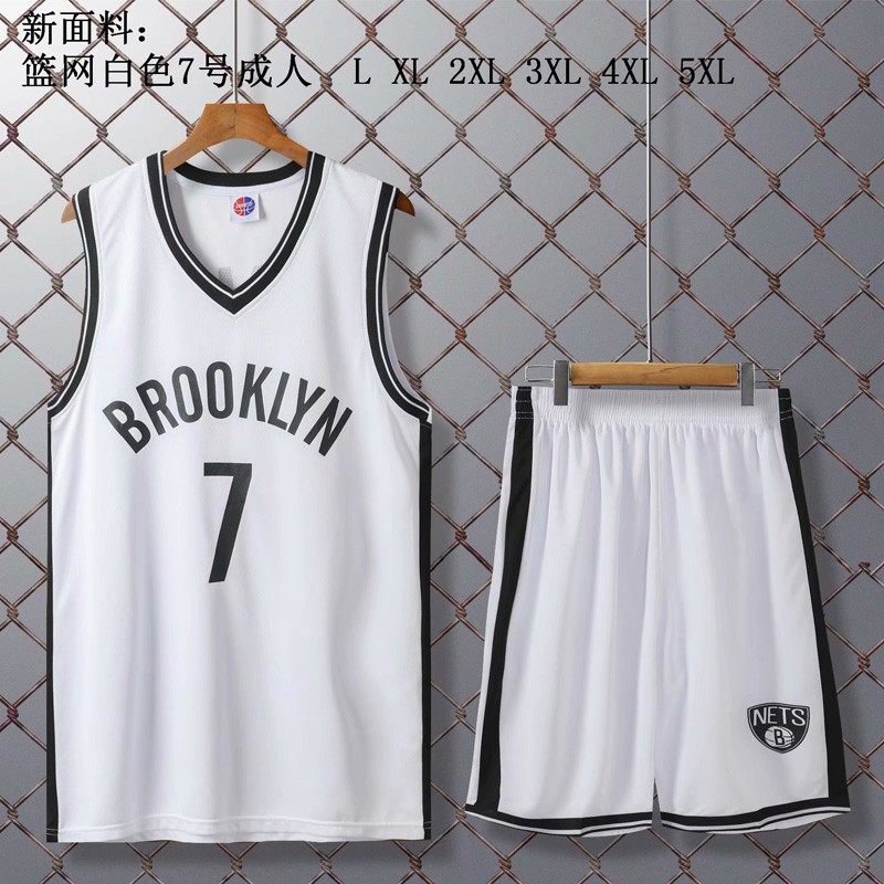 NBA Brooklyn Nets Jersey 7 Kevin Durant Jersey Basketball Jersey Tops Shorts Set Jersi baju lelaki Shopee Malaysia