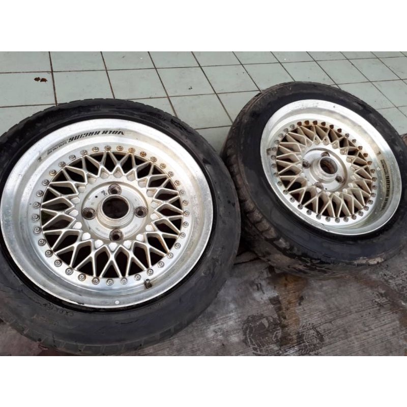 volk racing mesh sport rim 2piece 16inch 8jj pcd 114 2unit only ...