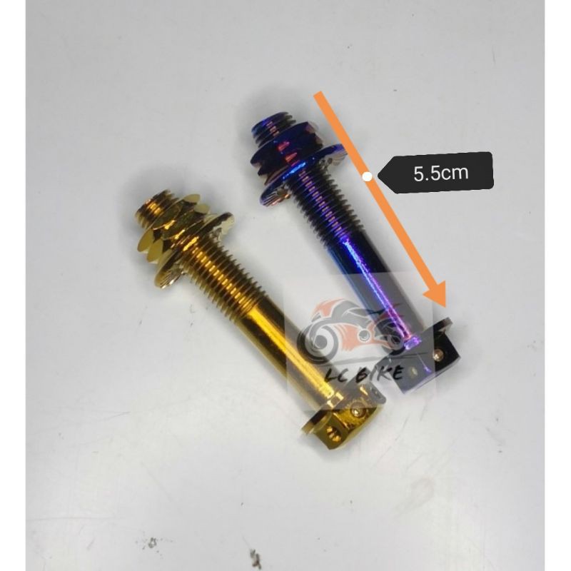 LC135 Y15ZR Y15 MONOSHOCK KING DRAG SWING ARM SKRU SCREW TITANIUM GOLD