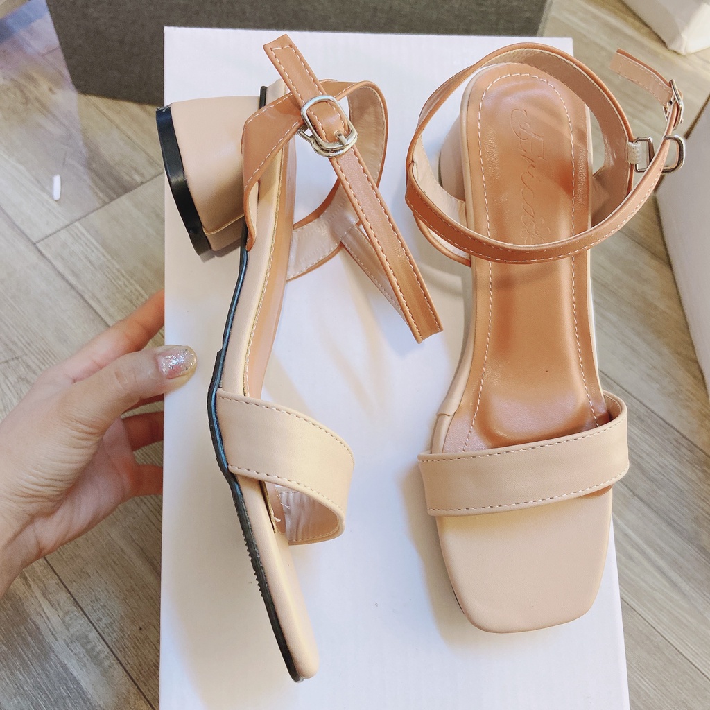 Sandal 5cm Female Smooth Shape 2 Youthful White And Cream Colors ...