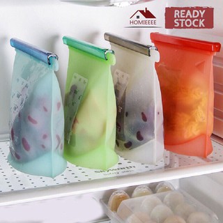 PEVA Food Storage Bag Reusable Airtight Bags S/M/L Leakproof Containers  Fresh Bag Food Storage Bag Freezer Pouches - AliExpress