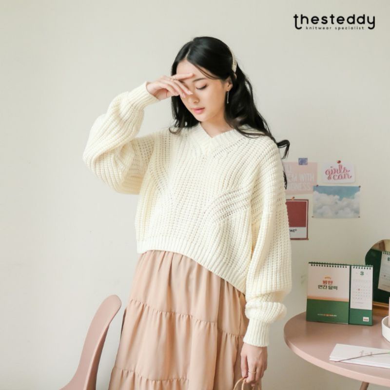 Hana CARDIGAN Knitting PREMIUM HIGH QUALITY KOREAN STYLE Knit Sweater Korean Oversize Cardigan My.fshnm Oversize Thick premium crop Cardigan Outerwear Knit outer Cardigan Oversize crop Sweater Christm...