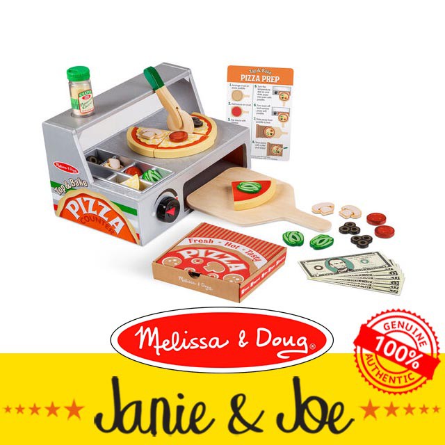 Melissa and doug pizza counter best sale