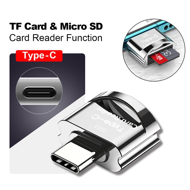 Aloy Type-C Memory Card Reader TF Micro-SD OTG Adapter Converter For ...