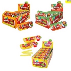 24 Pcs Original Yupi Dippy Gummy French Fries / Pizza / Burger HALAL 22 ...