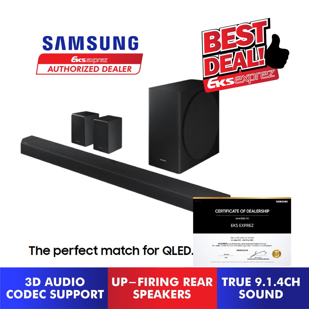 Samsung Soundbar Q950T True 9.1.4ch Soundbar with Dolby Atmos and DTSX