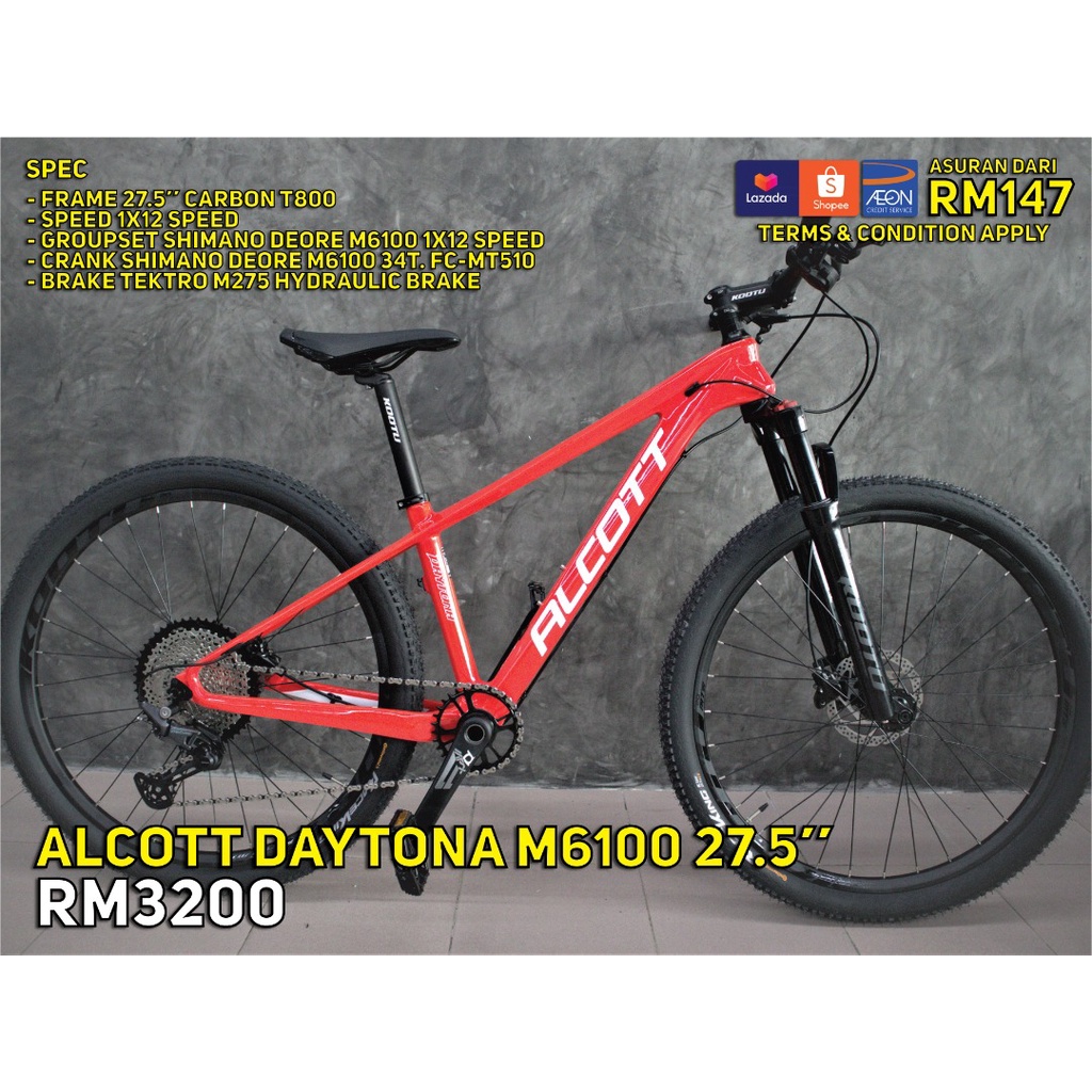 ALCOTT DAYTONA 27.5 M6100 1x12 SPEED MTB Shopee Malaysia