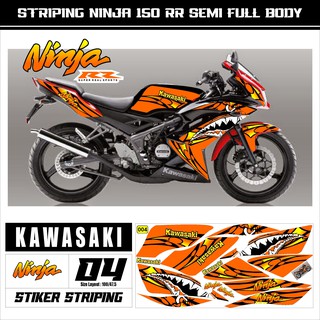 Kawasaki Ninja Rr150 Semi Full Body Striping Decal Sticker Shark Is  Variation | Shopee Malaysia