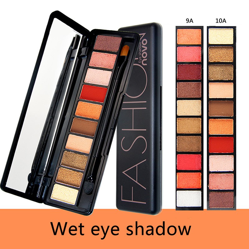 [12 Colors]NOVO eyeshadow Glitter palette 10Colors Matte EyeShadow