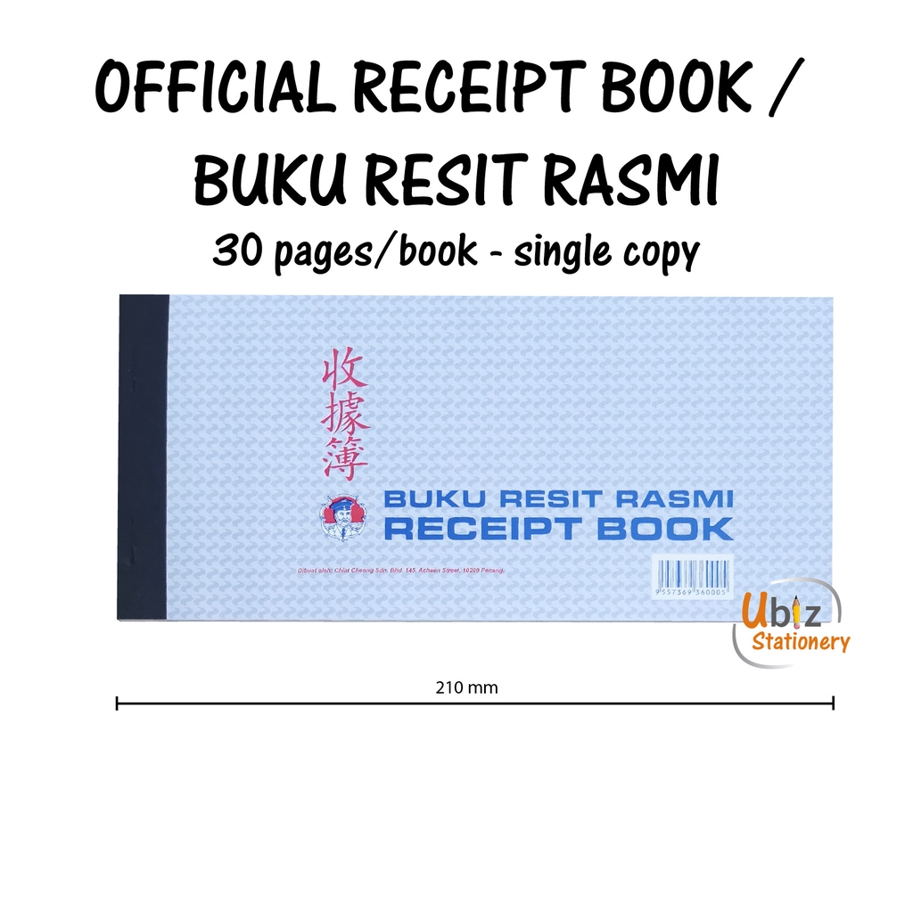 Captain Receipt Book / Buku Resit Rasmi (30 pages/book) | Shopee Malaysia
