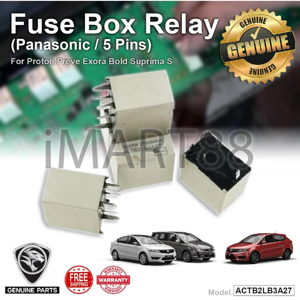 ORIGINAL PROTON PREVE EXORA BOLD SUPRIMA S FUSE BOX RELAY PANASONIC