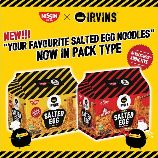 Nissin Irvins Noodle Salted Egg Spicy Retail 113 Grams 1pc Shopee